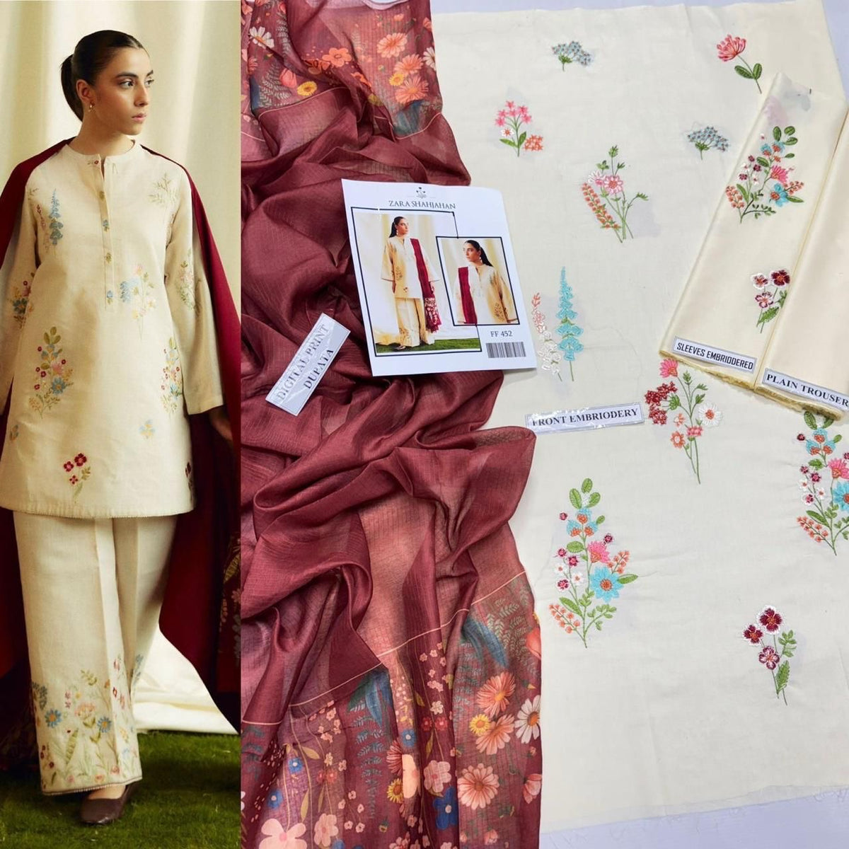 Maria B lawn 3Pc
