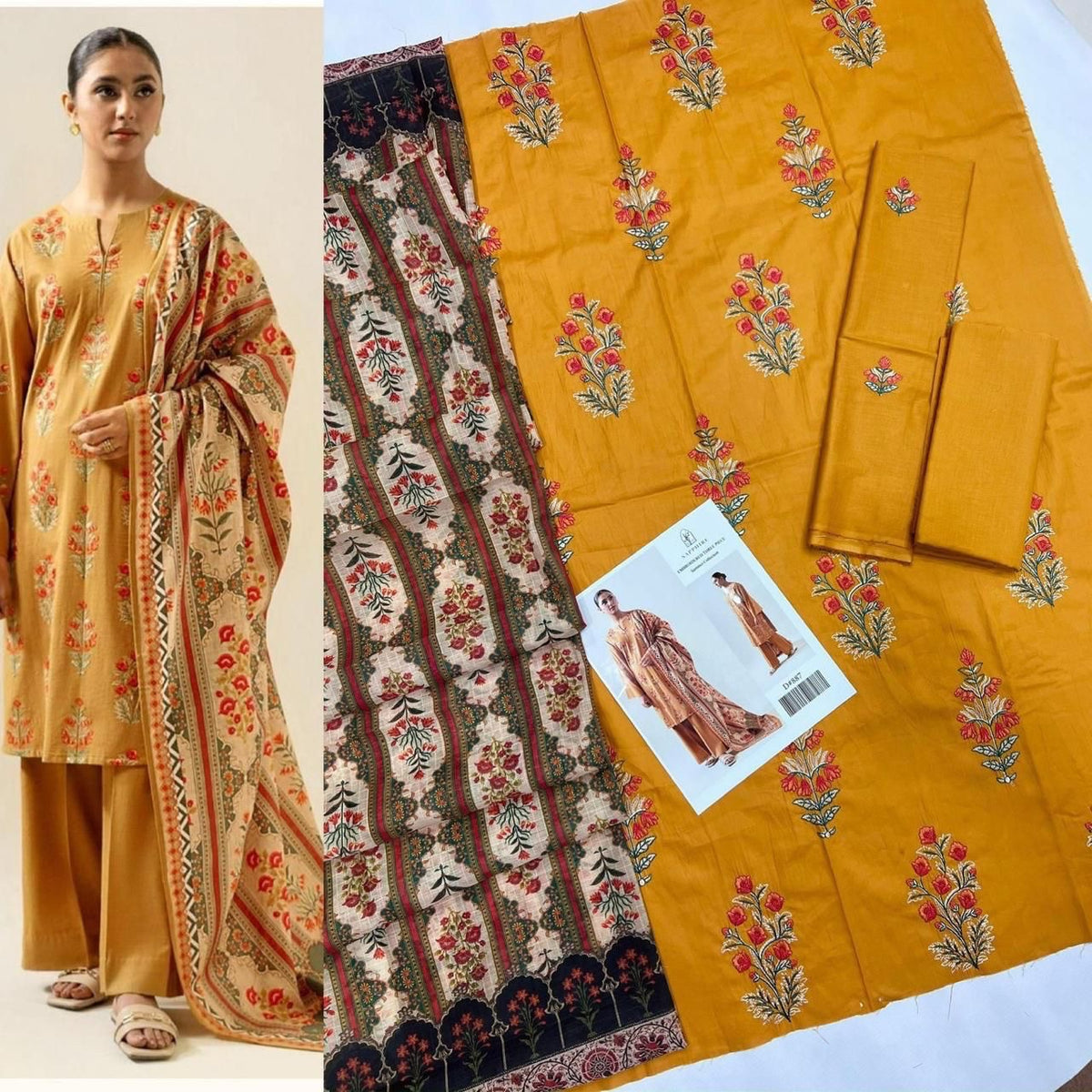 Crimson lawn 3Pc