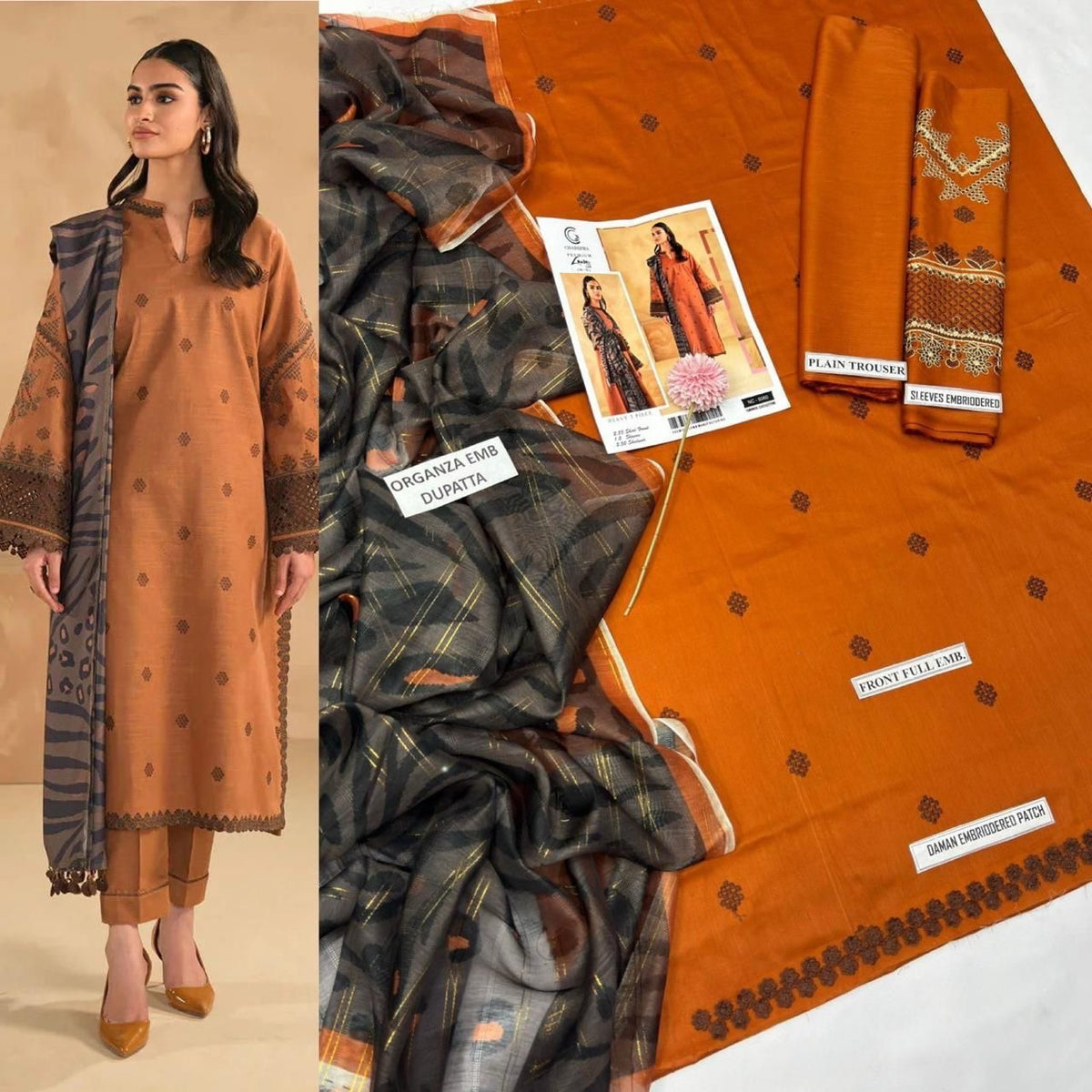 Maria B lawn 3Pc