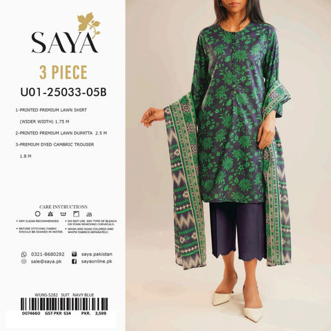 SAYA LAWN 3Pcs