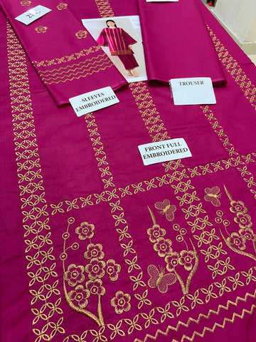Sapphire 2PC Emb -Pink
