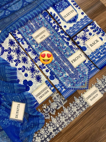 Maria B Emb Lawn 3Pc